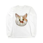 お菓子パーラーのねこ ロングスリーブTシャツ