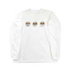 TOSANEKOのにらめっこ　ちゃいろ Long Sleeve T-Shirt