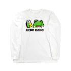 モルTのカエル　ゲコ下戸 Long Sleeve T-Shirt