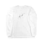 BG21の煙る薔薇(線画) Long Sleeve T-Shirt