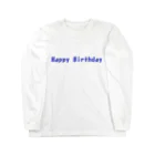 アメリカンベース のHappy　Birthday　グッズ ロングスリーブTシャツ