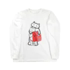 お菓子パーラーのランドセル忘れて登校するムスメねこ Long Sleeve T-Shirt