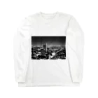 0608knynのモノトーン 夜景 Long Sleeve T-Shirt