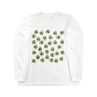 JapaneseRubberStampsのアボカドット Long Sleeve T-Shirt