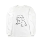 もりながまこのシンプルプードル Long Sleeve T-Shirt