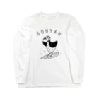 Aliviostaのゴーヤサーフィン 鳥 動物イラスト ロングスリーブTシャツ