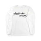 橘 漆玖郎(ﾀﾁﾊﾞﾅ ﾋﾁｸﾛｳ)のHICHIKURO WORKSロゴ Long Sleeve T-Shirt