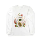 水無月堂のまねき猫 ロングスリーブTシャツ