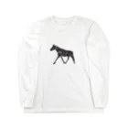 yuriekonoの馬マーブル Long Sleeve T-Shirt