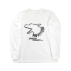 無真獣73号の俊足の龍の頭の服・明色向け Long Sleeve T-Shirt