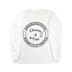 sukecohのCheese & Tapi公式ロゴ ロングスリーブTシャツ