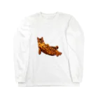 Elegant CatのElegant Cat ③ ロングスリーブTシャツ