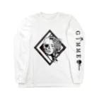 GiMME by dollyのGiMME / Half Skull LongSleeve T-shirts Long Sleeve T-Shirt