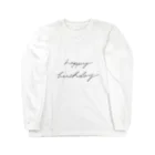 polkadotのhappy birthday ロングスリーブTシャツ