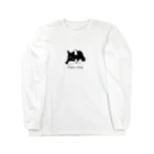 Petan Dogのペタンする黒の柴犬 Long Sleeve T-Shirt