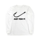 gemgemshopのJUST FISH IT (ナイキ パロディー) Long Sleeve T-Shirt