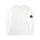 Petit Doleのシルエット お寺 Long Sleeve T-Shirt