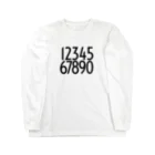 MILKIT DESIGN | ミルクイット デザインのNUMBER Long Sleeve T-Shirt