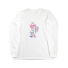 ブッチくん Official Shopのイルカのブッチくん（イラスト：寺田てら） ロングスリーブTシャツ