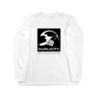 モグモのSUZURIのDUPLICITY シャツ ロングスリーブTシャツ