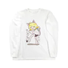 白身魚定食一人前の忍び猫のやえちゃん Long Sleeve T-Shirt