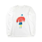 よこづな文庫の赤いセーター Long Sleeve T-Shirt