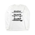 ラクガキ工房のSnow Skate Surf ロングスリーブTシャツ