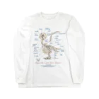 リズさんち🦜👶✨のインコスケルトン Long Sleeve T-Shirt