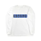 フジヰの非公式 ヰ 青チェック Long Sleeve T-Shirt