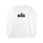 麦畑のRELAXロゴと猫 Long Sleeve T-Shirt