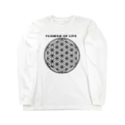 BuddhaStoreのFlower of life ロングスリーブTシャツ