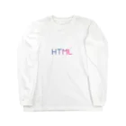 WebDesignFacts SHOPのHTMLロゴ ロングスリーブTシャツ