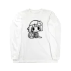 GemBox SUZURI店のモナコインちゃんとモナコイン 単色 (SZ) GemBox Long Sleeve T-Shirt