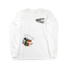 PokuStarのニシンを狙うネコ達 Long Sleeve T-Shirt