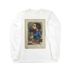 釜萢堂《かまやちどう》美術販売の「Gustave Courbet」 Inconnu／Paris Musées ロングスリーブTシャツ