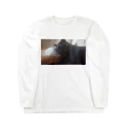 JB じゅんぼーの黒猫こばんのねむ顔 Long Sleeve T-Shirt