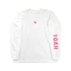 Kan-Kanのシカとロゴ Long Sleeve T-Shirt