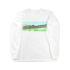 Danke Shoot Coffeeの山岳鉄道 Long Sleeve T-Shirt