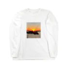 ル.ボヌールの海と夕陽 ロングスリーブTシャツ