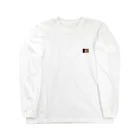 大のアフガニスタン国旗 胸ロゴ Long Sleeve T-Shirt