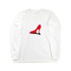 asahi official goods store の赤いハイヒール Long Sleeve T-Shirt