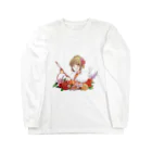 オリジナル雑貨店『ホットドッグ』の着物美人　『冬』 Long Sleeve T-Shirt