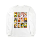 大賀一五の店の兎花札 Long Sleeve T-Shirt