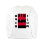 REST IN PUNISHEDのOVER FLOW(Red) ロングスリーブTシャツ