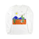 クマバチゴルフ倶楽部のクマバチとメキシカンタイル Long Sleeve T-Shirt