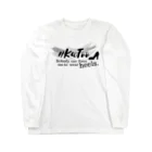 #KuToo Wave of Actionの 【復刻】#KuToo モノクロ ロゴ ロングスリーブTシャツ※配送日にご注意ください。 Long Sleeve T-Shirt