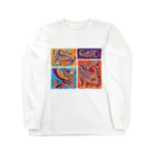 IZANAMI by Akane Yabushitaのメキシコのアレブリヘス（オレンジ） Long Sleeve T-Shirt