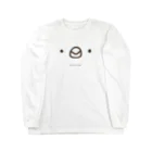 ひよこのもり工房のなめらか文鳥の顔 Long Sleeve T-Shirt