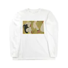 ズシ店の抱擁ちゃん　浮世絵 Long Sleeve T-Shirt