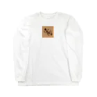 kiwaiwakiのヤモリ(暗茶) Long Sleeve T-Shirt